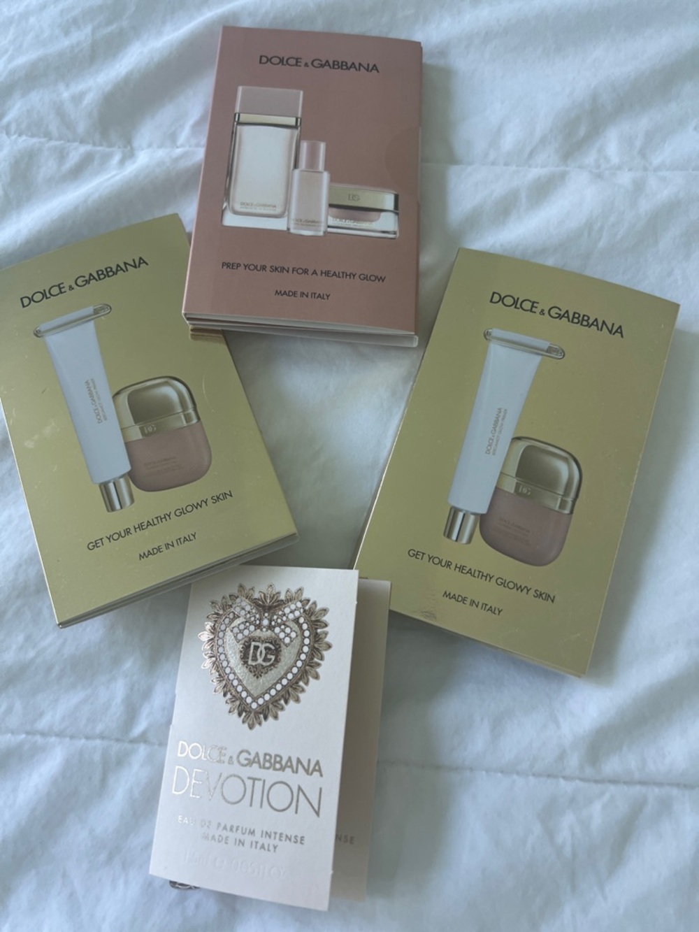 Dolce & Gabbana Gold and Blush Skincare & Devotion Samples
